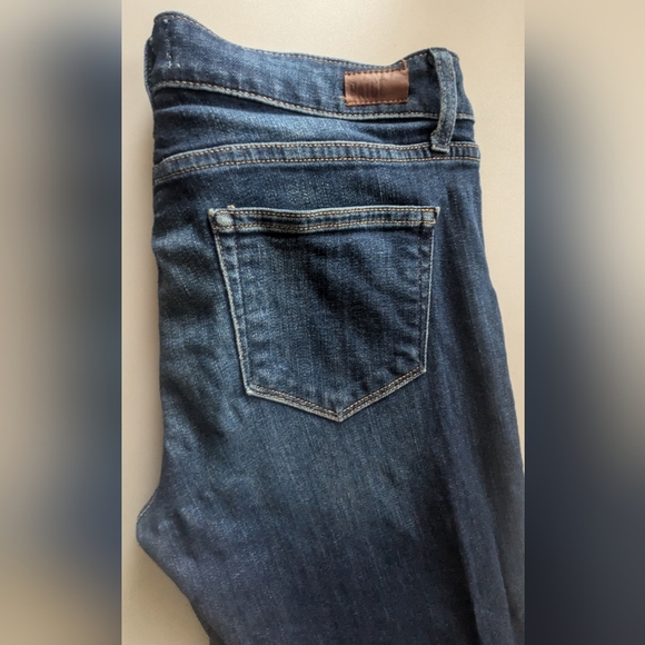 Designer PAIGE Dark Wash Verdugo Ankle Skinny Jeans W/Zippered Side Ankles Sz 28 - Picture 13 of 16